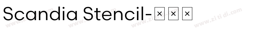 Scandia Stencil字体转换